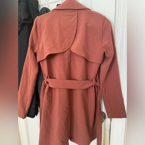 Abercrombie XS terracotta drapey trench - Picture 5 of 10